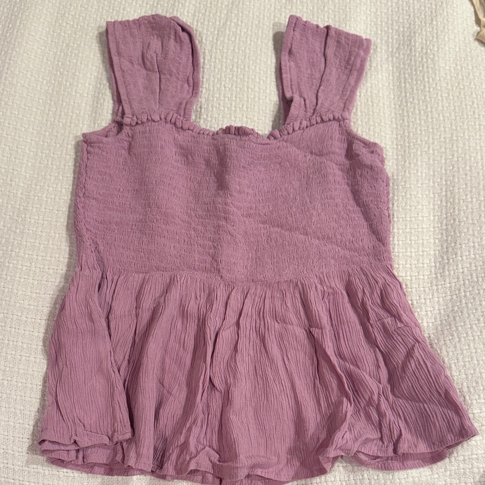 American Eagle Outfitters Purple Blouse - Picture 2 of 3